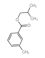Benzoic acid,3-methyl-, 2-methylpropyl ester结构式
