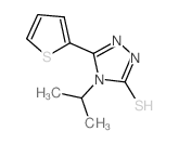 4-异丙基-5-噻吩-2-基-4H-1,2,4-噻唑-3-硫醇结构式