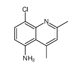 8-chloro-2,4-dimethylquinolin-5-amine Structure