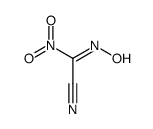 2-hydroxyimino-2-nitroacetonitrile结构式