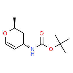 Carbamic acid, [(2R,4R)-3,4-dihydro-2-methyl-2H-pyran-4-yl]-, 1,1- Structure