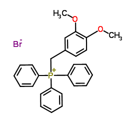 (3,4-二甲氧基苄基)三苯基溴化膦结构式