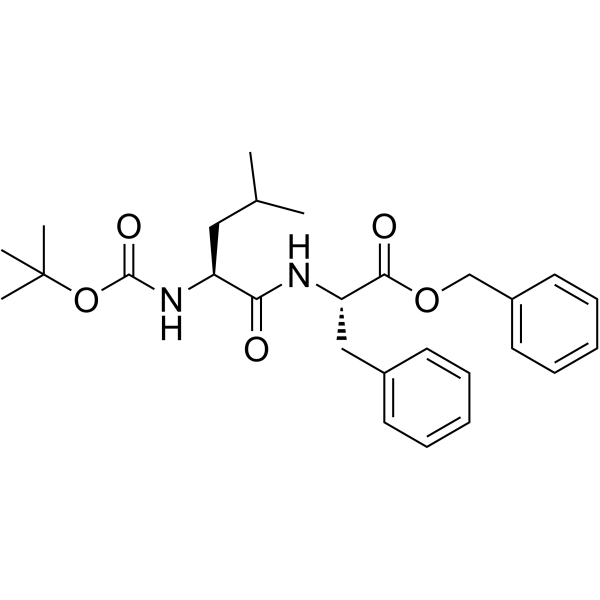 (S)-benzyl 2-((S)-2-(tert-butoxycarbonylamino)-4-methylpentanamido)-3-phenylpropanoate Structure