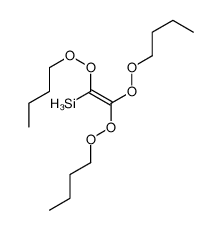 1,2,2-tris(butylperoxy)ethenylsilane结构式