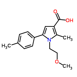1-(2-Methoxyethyl)-2-methyl-5-(4-methylphenyl)-1H-pyrrole-3-carboxylic acid Structure