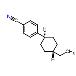 反式-4-(4-乙基环己基)苯腈结构式