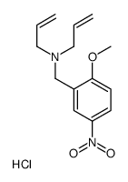 (2-methoxy-5-nitrophenyl)methyl-bis(prop-2-enyl)azanium,chloride Structure