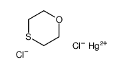 dichloromercury,1,4-oxathiane Structure