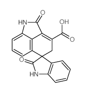 Spiro(benz(c,d)indole-5(1H),3-indoline)-3-carboxylic acid, 2,4-dihydro-2,2-dioxo- picture