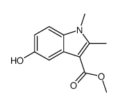 methyl 5-hydroxy-1,2-dimethyl-1H-indole-3-carboxylate结构式