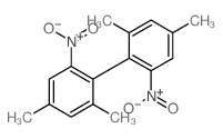 1,1'-Biphenyl,2,2',4,4'-tetramethyl-6,6'-dinitro-结构式
