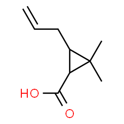 2,2-Dimethyl-3-(2-propenyl)cyclopropanecarboxylic acid Structure