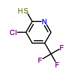 3-氯-5-三氟甲基吡啶-2-硫醇结构式