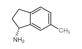 (1R)-6-甲基-2,3-二氢-1H-茚-1-胺结构式