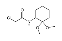 2-chloro-N-(2,2-dimethoxycyclohexyl)acetamide结构式