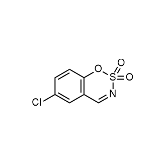 6-氯苯并[e][1,2,3]噁噻嗪2,2-二氧化物结构式