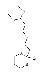 (2-(6,6-dimethoxyhexyl)-1,3-dithian-2-yl)trimethylsilane Structure