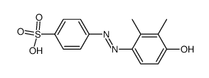 p-(2,3-dimethyl-4-hydroxyphenylazo)benzenesulphonic acid结构式