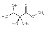 (2s,3s)-2-amino-2-methyl-3-hydroxybutyric acid methyl ester Structure
