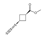 cis-methyl 3-azidocyclobutanecarboxylate Structure