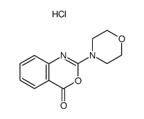 2-morpholino-4H-benzo[d][1,3]oxazin-4-one hydrochloride Structure