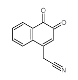 2-(3,4-dioxonaphthalen-1-yl)acetonitrile Structure