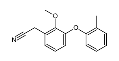 2-[2-methoxy-3-(o-tolyloxy)phenyl]acetonitrile结构式
