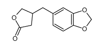 4-(BENZO[D][1,3]DIOXOL-5-YLMETHYL)DIHYDROFURAN-2(3H)-ONE Structure