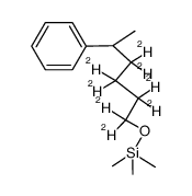trimethyl((5-phenylhexyl-1,1,2,2,3,3,4,4-d8)oxy)silane结构式