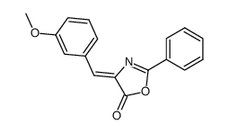 (4Z)-4-(3-methoxybenzylidene)-2-phenyloxazol-5(4H)-one Structure