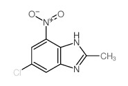 6-chloro-2-methyl-4-nitro-1H-benzoimidazole Structure
