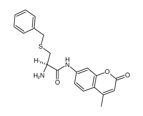 S-benzyl-L-cysteine-4-methylcoumarinyl-7-amide Structure
