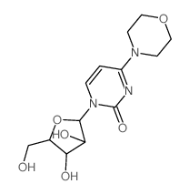 2(1H)-Pyrimidinone, 1-b-D-arabinofuranosyl-4-(4-morpholinyl)- Structure
