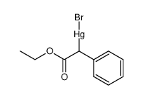 ethoxycarbonyl-phenyl-methylmercury (1+), bromide Structure