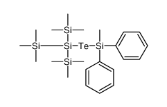 trimethyl-[[methyl(diphenyl)silyl]tellanyl-bis(trimethylsilyl)silyl]silane Structure