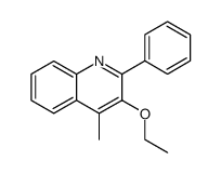 3-ethoxy-4-methyl-2-phenylquinoline结构式