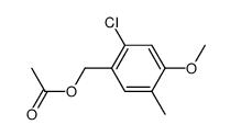 2-chloro-4-methoxy-5-methylbenzyl acetate Structure