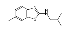 2-Benzothiazolamine,6-methyl-N-(2-methylpropyl)-(9CI) Structure