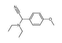 (diethylamino)(4-methoxyphenyl)acetonitrile结构式