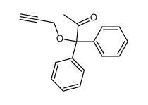 1,1-diphenyl-1-(prop-2-yn-1-yloxy)propan-2-one结构式