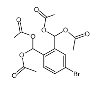 4-bromo-1,2-bis-diacetoxymethyl-benzene结构式