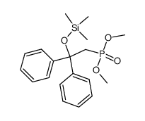 dimethyl 2,2-diphenyl-2-(trimethylsiloxy)ethylphosphonate Structure