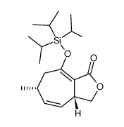 (3aR,6R)-6-methyl-8-[tri(isopropyl)-silanyloxy]-3,3a,6,7-tetrahydrocyclohepta[c]furan-1-one结构式
