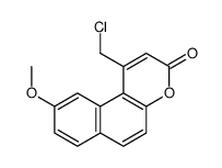 1-(chloromethyl)-9-methoxybenzo[f]chromen-3-one结构式