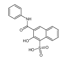 2-hydroxy-3-phenylcarbamoyl-naphthalene-1-sulfonic acid Structure