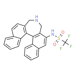 N-[(11bS)-4,5-二氢-3H-二萘并[2,1-c:1',2'-e]氮杂卓-2-基]三氟甲磺酰胺结构式