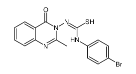 1-(4-bromophenyl)-3-(2-methyl-4-oxoquinazolin-3-yl)thiourea Structure
