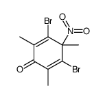 3,5-dibromo-2,4,6-trimethyl-4-nitrocyclohexa-2,5-dien-1-one Structure