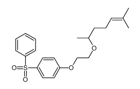 1-(benzenesulfonyl)-4-[2-(6-methylhept-5-en-2-yloxy)ethoxy]benzene Structure