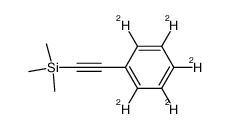 (phenyl-d5-ethynyl)trimethylsilane Structure